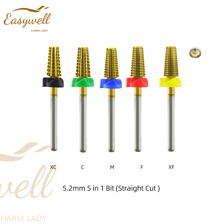 5.2mm 5 in 1 Bit (Straight Cut ) 5.2mm nail drill bit carbide drill bits for nails