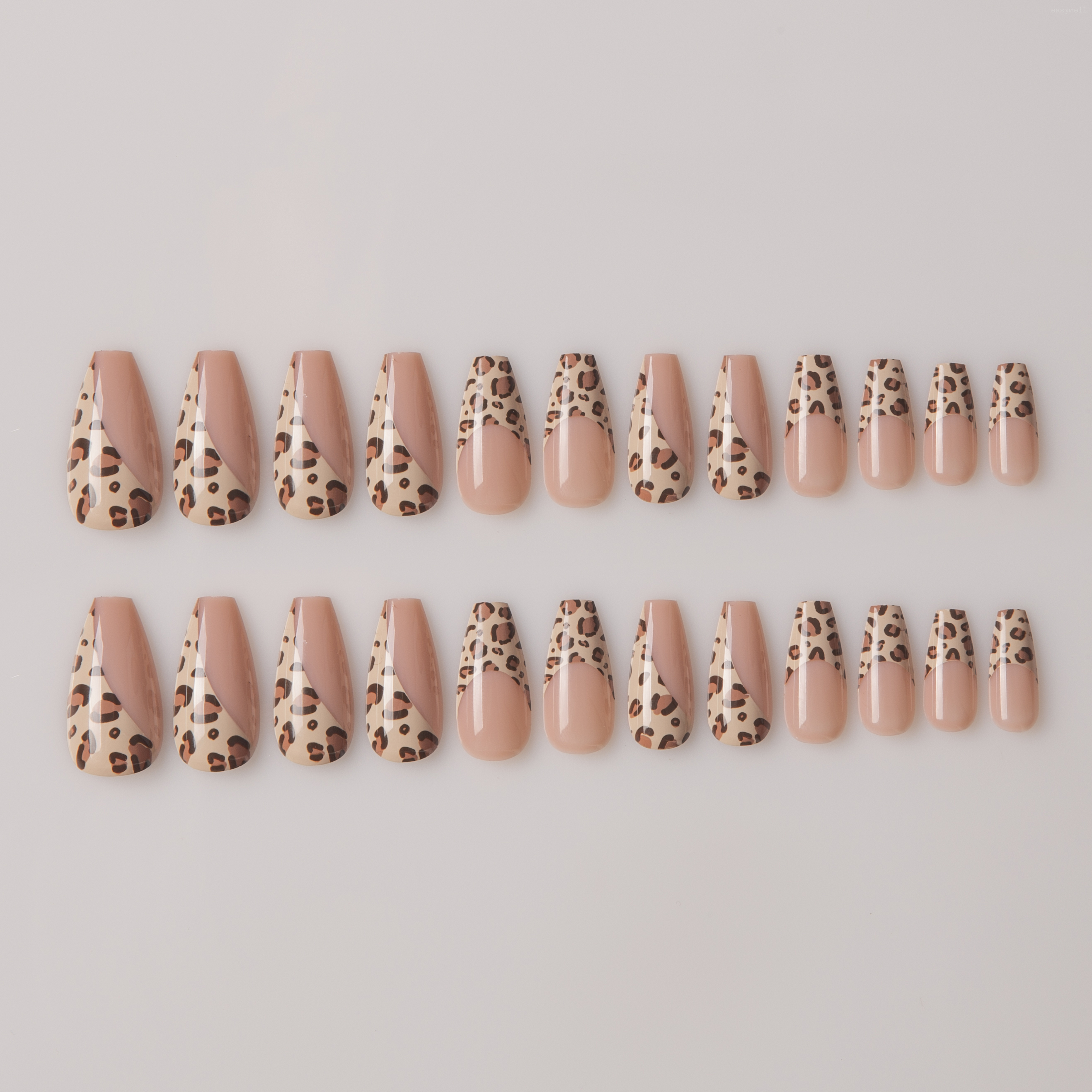 2021 Wholesale High Quality fashion color Pink False Nails Press Designs Colorful Gel Press On Nails design coffin nails