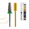 Blue barrel bit Carbide Drill Bits Electric Nail File Drill Bits For Nail Manicure Tungsten Carbide Large Barrel Nail Drill Bit 